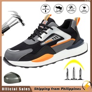 Safety Shoes For Men Steel Toe Rubber Durable Low Cut Construction Protective Work Jogger
