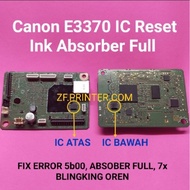 Canon E3370 IC Reset Ink Absorber Full or 5B00 Error