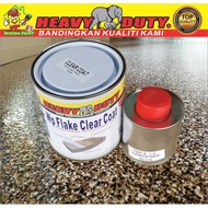 1L WP FLAKE CLEAR COAT / EPOXY TOP COAT CLEAR FOR FLAKE COLOURS FLOOR / HEAVY DUTY / TOP COAT CLEAR/ PAINT 1LITER PAINT