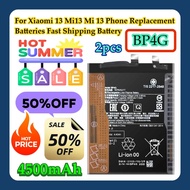2pcs For Xiaomi 13 Mi13 Mi 13 Phone Replacement Batteries Fast Shipping BP4G 4500mAh Battery