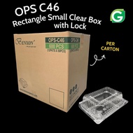 (Wholesale) BENXON OPS-C46 Small Rectangle Bakery Clear Box / Kotak Kuih Plastik Lutsinar Segi Empat