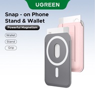 UGREEN Snap-on Phone Stand & Wallet Powerful Magnetism Android/iPhone Universal