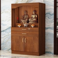 Household Buddha Cabinet Stand Buddha Table God of Wealth Statue Cabinet Buddha Shrine Table Shrine Economical Worship T