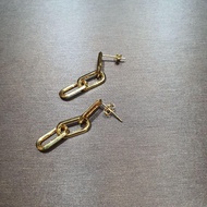 22K / 916 Gold Paper Clip Earring