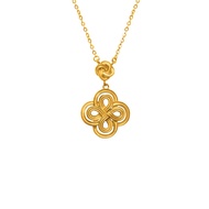 Citigems 916 Gold Chinese Knot Necklace