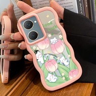 Case For VIVO Y03 Y03T Y100 Y18 Y18i Y18e Y18t Y37 Y28s 5G Case Softcase Small animal on flower cell