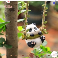 LF FKILLA1 Panda Hanging Decoration, Courtyard Balcony Garden Decor Gardening Animal Balcony Decorat