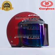 HELM CARGLOSS ORIGINAL + KACA FLAT/DATAR ORIGINAL INJAK