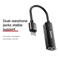 Bộ chuyển 3 in 1 Lightning sang Audio 3.5mm + 2 Lightning Baseus L52 cho Ipad / iPhone X/ XS Max (