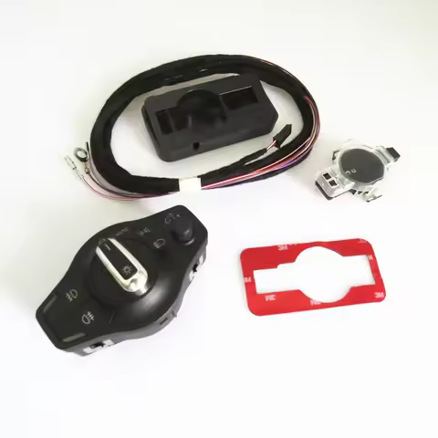 Chrome Auto Car Headlights Multifunction Switch & Rain Sensor Kit For Audi Q5 A5 S5 A4 B7 B8 Avant B