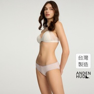 [Anden Hud] Imperfectionism.lace Low-Waist Briefs (Purple Orange Pinstripes) Pure Cotton Made In Tai