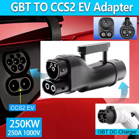 Unirise GBT to CCS2 EV Adapter 250KW for ccs2 port higher power charging Converter GB/T DC Chargers