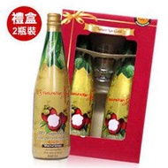 《金牌山竹100%純果汁 730ml》禮盒/2瓶－精美禮盒，附送暢飲計量玻璃杯乙個