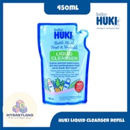 Baby Huki Liquid Cleanser/Baby Milk Bottle Cleaning Liquid | Refill 450ml | Baby Bottle Washing Liquid Fruit Vegetable Baby Supplies