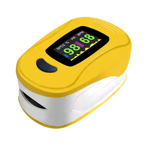 Finger Pulse Oximeter Blood Oxygen Monitor for Sports And Outdoor Use, Oxygen Level & Pulse Rate Dev