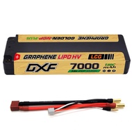 D70431262S // DXF 5mm 2S 7000mAh 7.6V 150C GOLDEN-NGP HV LiPo Battery Hardcase with Deans/T 5mm