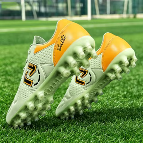 AG FG Soccer Boots For Adults Elastic PU Fabric Thickened TPU Stud Base Wear Resistant Anti-slip Out