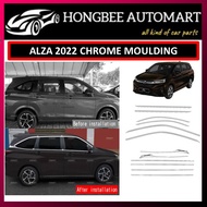 ALZA 2022-PRESET D27A DOOR MELT MOULDING CHROME/ DOOR CHROME LINING / COVER PINTU CHROME (STAINLESS 