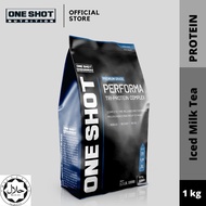 Whey Protein Performa (Milk Tea) 1kg - One Shot Nutrition PERFORMA Tri-Protein Complex Packed with 2