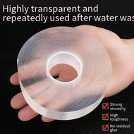 Gekkotape Nano Double-Sided Tape - 1M/2M/3M/5M Transparent, Reusable, Waterproof Adhesive for Home U