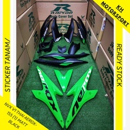 NVX155 (V1) RAPIDO COVERSET THAI AEROX-155 (1) [BLACK + GREEN ]