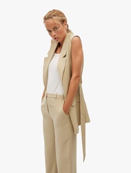 Mango - Jaket Mantel Sarita - Beige