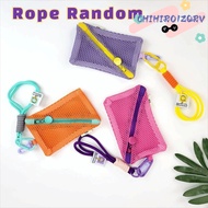 CHIHIRO1ZQRV Mesh Cosmetic Bag, Candy Color Dopamine Color Storage Bag, Large Capacity Toiletry Make