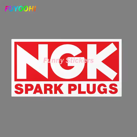 FUYOOHI Play Stickers Creativity NGK Spark Plugs Decal Laptop Racing Auto Car Window JDM Vehicle Sun