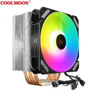 Others - COOLMOON寒霜X5銅管CPU散熱器 幻彩RGB同步電腦熱管散熱CPU風扇（寒霜X5單風扇【5V ARGB】）