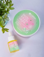 Paket Body Lotion Night Dosting BPOM & Serum AHA BHA EXTRA WHITENING Colista Skin Care