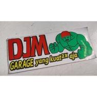Djm garage sticker