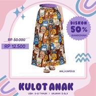 Kulot/ Kulot Anak/ Celana Kulot Anak Perempuan/ Celana Panjang Anak Perempuan/ Kulot Anak BANDUNG