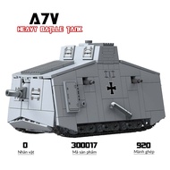 A7V Heavy Tank assembly toy, QG 300017 Military Model