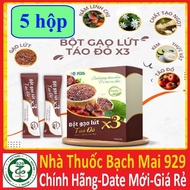 COMBO 5 BOXES OF BROWN RICE POWDER WITH RED APPLE X3 LINH CHI, RED APPLE - 5 BOXES TOTAL 75G