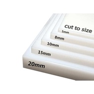 LDPE / HDPE / UHMWPE Engineering Plastic Sheet & Rod White/Black (CUT TO SIZE)