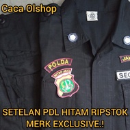 Mega Sale Baju|Seragam|Stelan Pdl Hitam Brimob Merk Ar