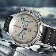 Retro pilot chronometer men's seagull 1963 st1901 arcylic NATO nylon SGL