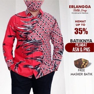 PRIA KEMEJA Latest Long Sleeve Men Batik Shirt 2022 Men's Batik Shirt Party Invitations Popular Batik Tops Men Full Furing Batik Shirt Men Office Batik Shirt Cool Material Long Sleeve Popular Batik Shirt For Men