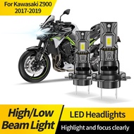 2PCS H7 Super Bright White CSP Motorcycle LED Bulbs Headlight For Kawasaki Z900 2017-2019