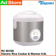 Toyomi Electric Rice Cooker &amp; Warmer 0.8L RC 801SS