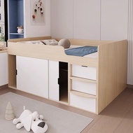 ⚡Solid Wood Bed Frame Storage Bed Frame Multifunctional Bed Frame Single Bed Frame Queen Bed Frame K