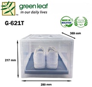 {READY STOCK} Greenleaf Shoe Box With Tray (36.9cm x 28cm x 21.7cm) G-621 Transparent