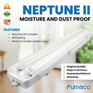 Neptune Tri-proof Weatherproof waterproof Lighting Fixture Housing Protection for T8 LED Tube Lamps 