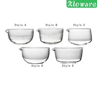 [Kloware] Glass Matcha Bowl Green Tea Cup Mug for Cold Hot Water Matcha Tea Lovers