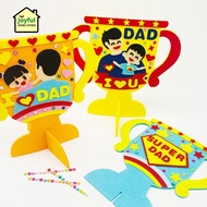 Fathers Day Trophy Art and Craft Kids DIY Handcraft Dad Father Educational Toy Art Crafts
