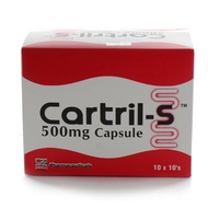 Cartril-S 500mg / 250mg Glucosamine Capsule 100's (Supplemen Sakit Lutut & Sendi)