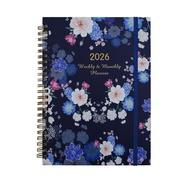 2026 Academic Year Weekly and Monthly Planner Calendar A5 English Agenda Notebook Self-Discipline Ti