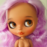 Blythe custom Black skin Doll New Body Joint Sleep Eye Eyelid Painting 4 Pairs Of Chips