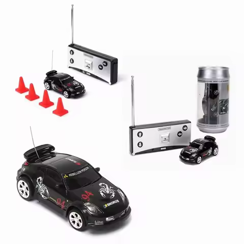 1/58 27MHZ/40MHZ 4CH Electric Mini RC Car w/ LED Light Radio Remote Control Racing Toys Model
