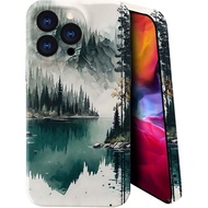 SEized Case Compatible with for iPhone 15 Pro Max Mountain Forest Landscape Phone Case 3D Soft Slim 